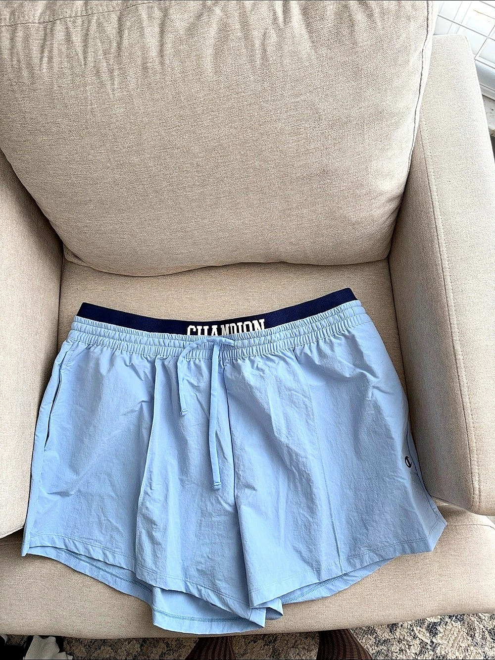 Champion Athletic Shorts in Blue Size XXL